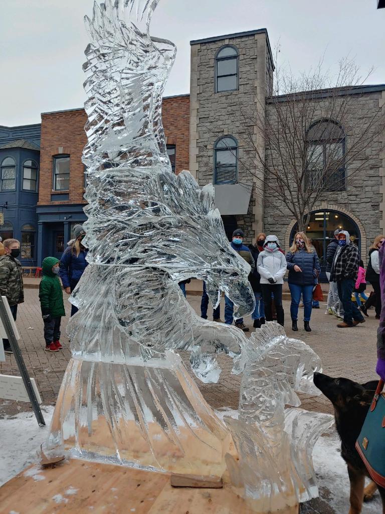 Eagle Ice Sculpture