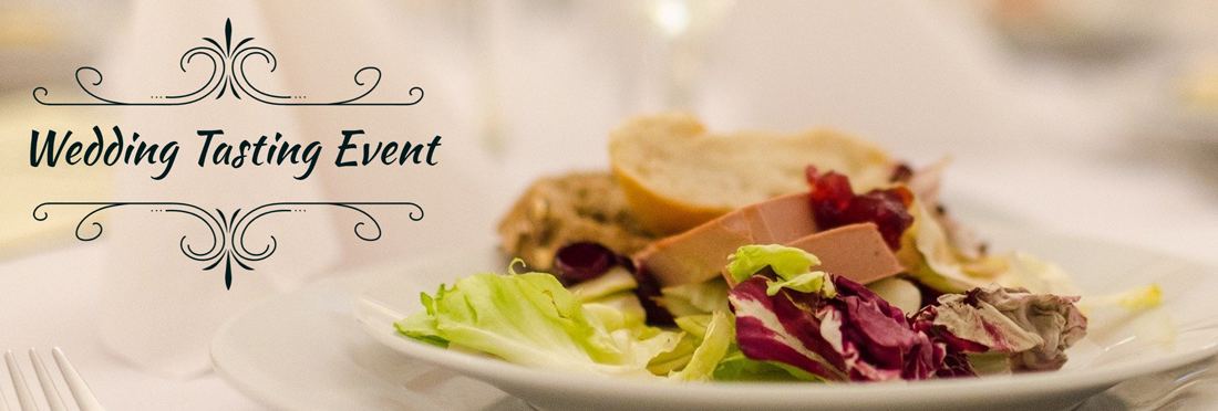 plate of salad on a dinner setting - Wedding Tasting Event